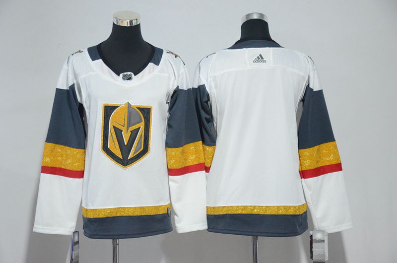 Youth Vegas Golden Knights Blank Fanatics Branded Breakaway Home White Adidas NHL Jersey